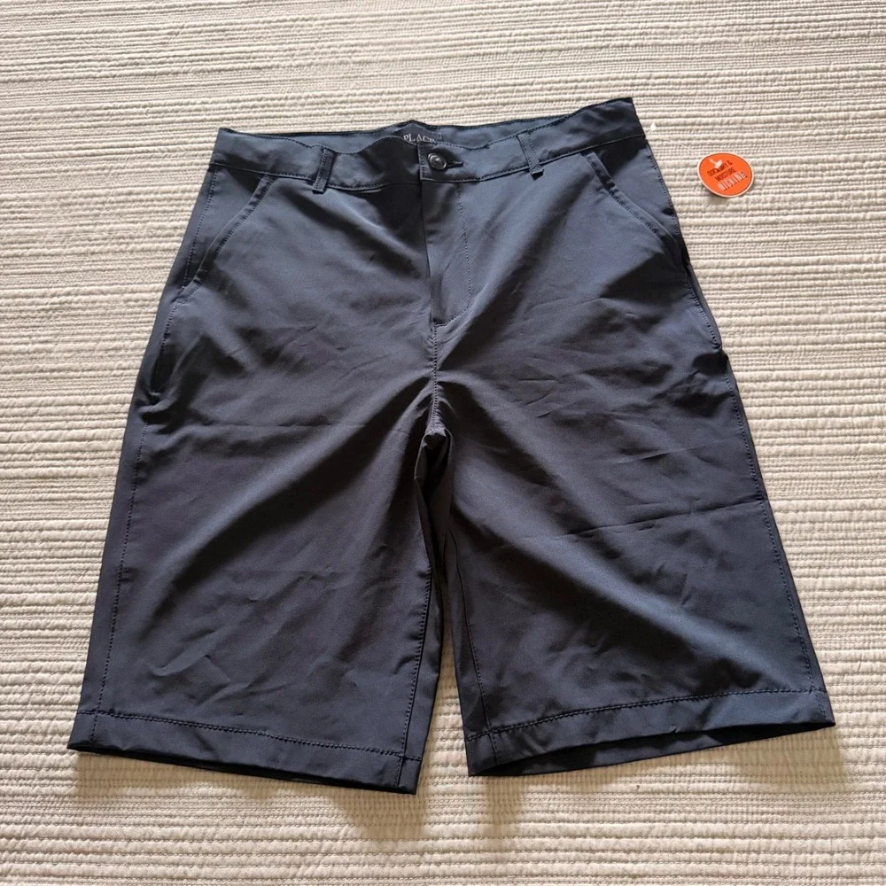 NWT The Children's Place Boys Navy Blue Quick Dry  Wicking Shorts‎ Size 16
